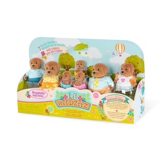 LIL WOODZEEZ DOG LARGE FAMILY SET - เซ็ตตุ๊กตาสุนัขครอบครัวใหญ่