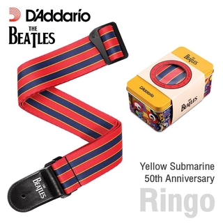 DAddario® The Beatles Guitar Strap (50BTYS03) สายสะพายกีตาร์ Yellow Submarine 50th Anniversary Woven Strap พร้อมกล่อง