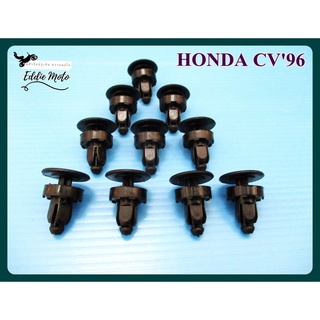 HONDA CIVIC year 1996 AIR VENT CLIP SET (SHORT) (10 PCS.) "BLACK"  // กิ๊บช่องลมฝากระโปรง (ตัวขาสั้น) สีดำ (10 ชิ้น)