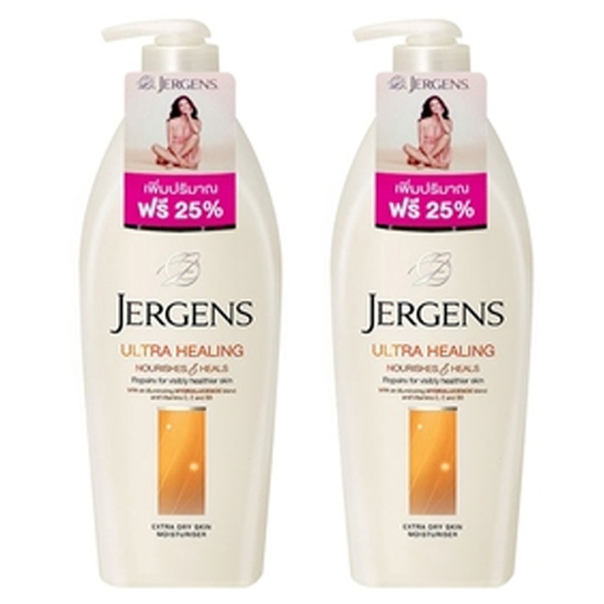 (2ขวด) Jergens Ultra Healing lotion เพิ่มปริมาณ 25% เป็นขนาดใหญ่ 813ml.