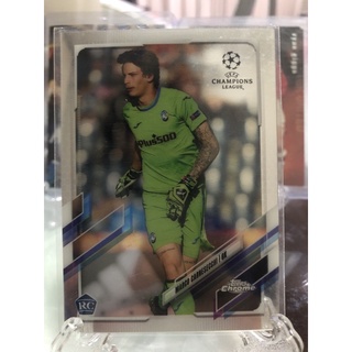 2020-21 Topps Chrome UEFA Champions League Soccer Cards Atalanta