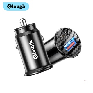 Elough 40W Quick Charge 3.0 Dual Ports Car Charger Mini Dual Car Phone Charger