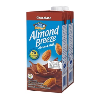 บลูไดมอนด์อัลมอนด์บรีซ นมอัลมอนด์ รสช็อกโกแลต 946มลx2กล่อง Blue Diamond Almond Breeze Almond Milk Chocolate 946mlx2Boxes