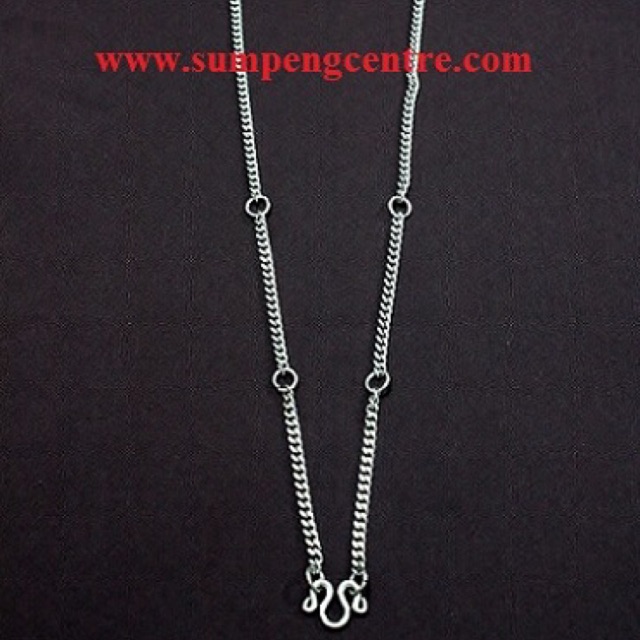 สร้อยแบนสแตนเลสเบอร์ 18-24 นิ้ว 3 องค์ (6 เส้น) Flat stainless necklaces no: 18-24 inches 3 rings (6 chains)