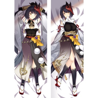 พร้อมส่ง ปลอกหมอนอิงสองด้าน พิมพ์ลายอนิเมะ Genshin Impact Kujo Sara Dakimakura Kawaii 150x50 ซม.