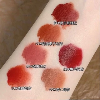 pink-girl: ลิปสติก เนื้อแมท กันน้ํา ติดทนนาน 5 ชิ้น / ชุด.upbest-MAGIC