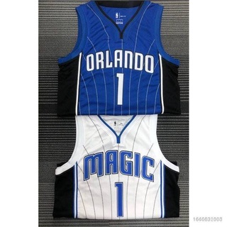 เสื้อกีฬา NP2 NBA Jersey Orlando Magic 1# Mcgrady เสื้อกีฬาแขนกุด พลัสไซซ์ PN2