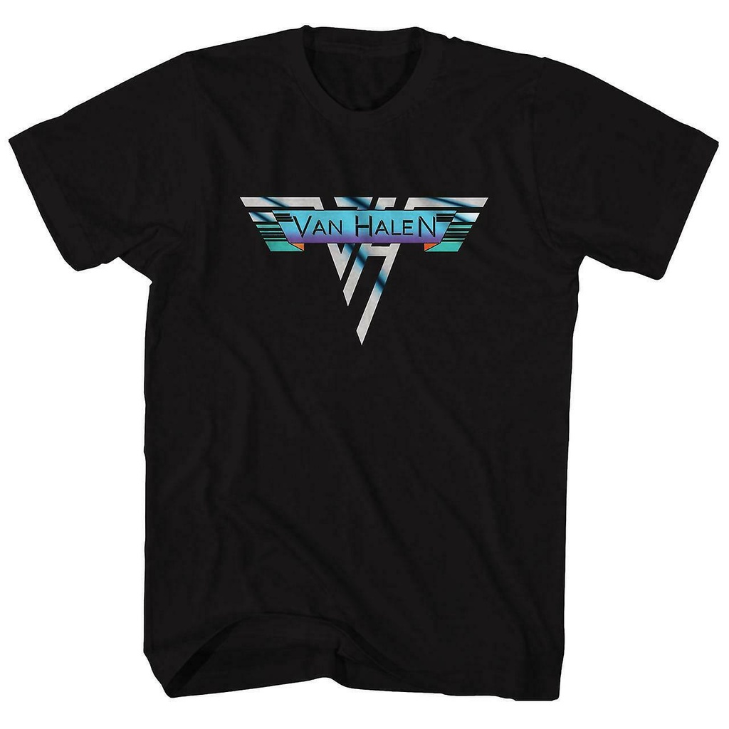 มาใหม่ล่าสุดผู้ชายออกแบบ Tshirt Van Halen Mens Black Van Halen เสื้อยืด