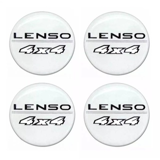 สติกเกอร์ติดดุมล้อ LENSO 4x4 ขนาด 67mm. 1 ชุดมี 4 ชิ้น