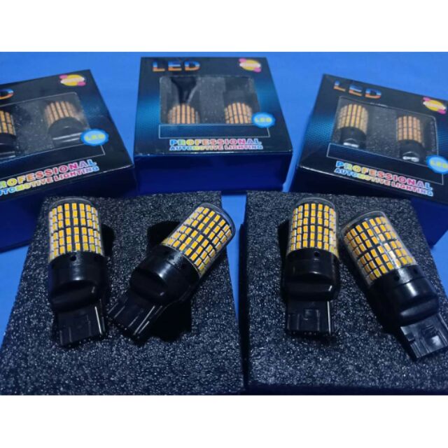 T20 Yellow ไฟเลี้ยวกระพริบปกติ LED 144 หลอดสีส้ม