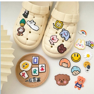 หมุดติดรองเท้า Crocs jibbitz 5.0 ถอดออกได้ คุณภาพสูง ลายดอกไม้ สําหรับตกแต่งกระเป๋า