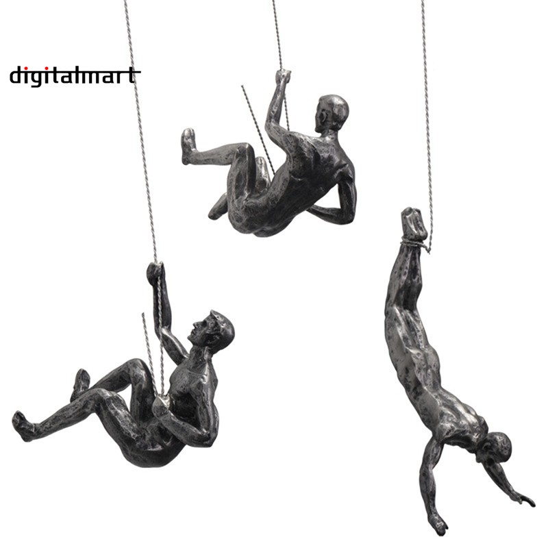 retro-art-wall-decor-climbing-resin-hanging-home-wall-mount-figure-bar
