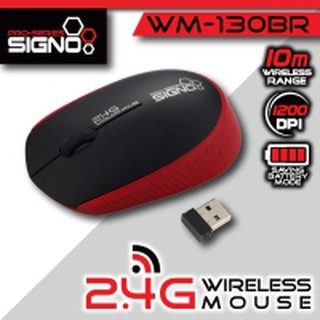 Signoเมาส์ Wireless Optical Mouse WM-130br