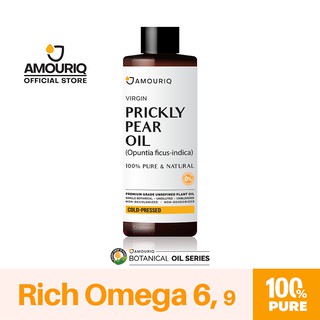 AMOURIQ® น้ำมันพริคลีย์ แพร์ บาร์บารี่ ฟิก ออยล์ บริสุทธิ์ แท้ 100% สกัดเย็น Prickly Pear Cactus Barb Cold-Pressed