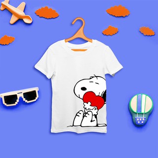 HH เสื้อสำหรับเด็กเล็ก ลาย SNOOPY COTTON 100% เสื้อยืดผ้าฝ้าย