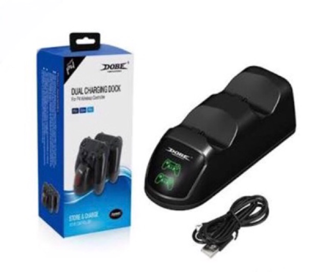 DOBE แท่นชาร์จจอย Ps4 มีไฟ (Ps.4 Dual Charging Dock of DOBE)(ที่ชาร์จจอย Ps4 ของ DOBE)(Charging Dock For Ps4 Controller)