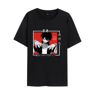 เสื้อยืดแขนสั้นลําลอง พิมพ์ลาย My Hero Academia หลากสี แฟชั่นฤดูร้อน สําหรับผู้ชาย และผู้หญิง 2021