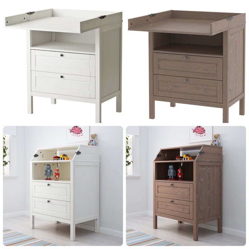 โต๊ะเปลี่ยนผ้าอ้อม/ตู้ลิ้นชัก รุ่น SUNDVIK แบรนด์ IKEA ของแท้💯%