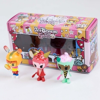 TOKIDOKI ของสะสม FIGURE ICE CREAM 3PK 2019 (TKTDTYVIC3PK) - MLT