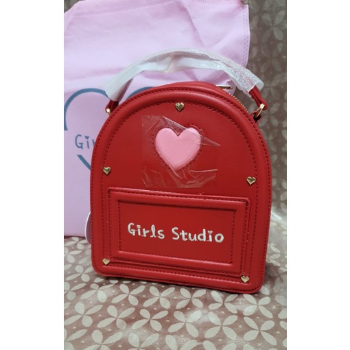 กระเป๋าเป้Girls studio(สีแดง)