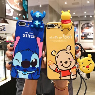 VIVO V20 Y50 Y30 Y20 Y20i Y20S Y19 Y17 Y15 Y12 Y11 S1 V15 Pro V11i V9 Y85 V5 Lite V5s V7 Plus Y55 Y71 Cute Pooh Stitch Phone Case