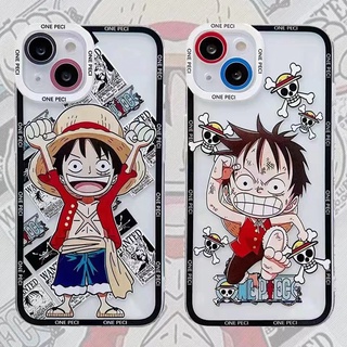 การ์ตูน ลูฟี่ เคสโทรศัพท์มือถือ แบบนิ่ม สีสันสดใส สําหรับ Iphone 13 Pro Max Case 12 11 XS XR X 8 7 6 6s Plus SE2020 iPhone case