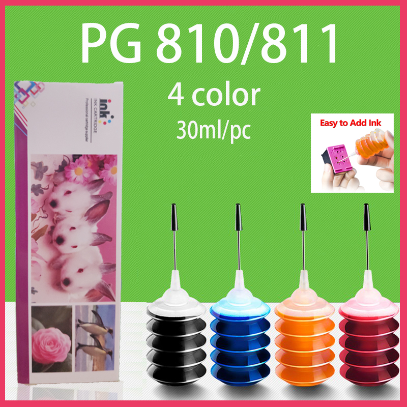 pg 810 cl 811 หมึก pg 810xl cl 811xl สีดำ pg810  cl811 pg810xl cl811xl หมึกรีฟิลเหมาะสำหรับ Canon IP