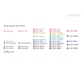 (ราคาพิเศษ ส่งไวมาก) Pentel ไส้ปากกาเพนเทล Pentel Energel รุ่น LRN ขนาด 0.4 0.5 0.7 MM ไส้ปากกาเพนเทล ปากกาเจล ปากกา