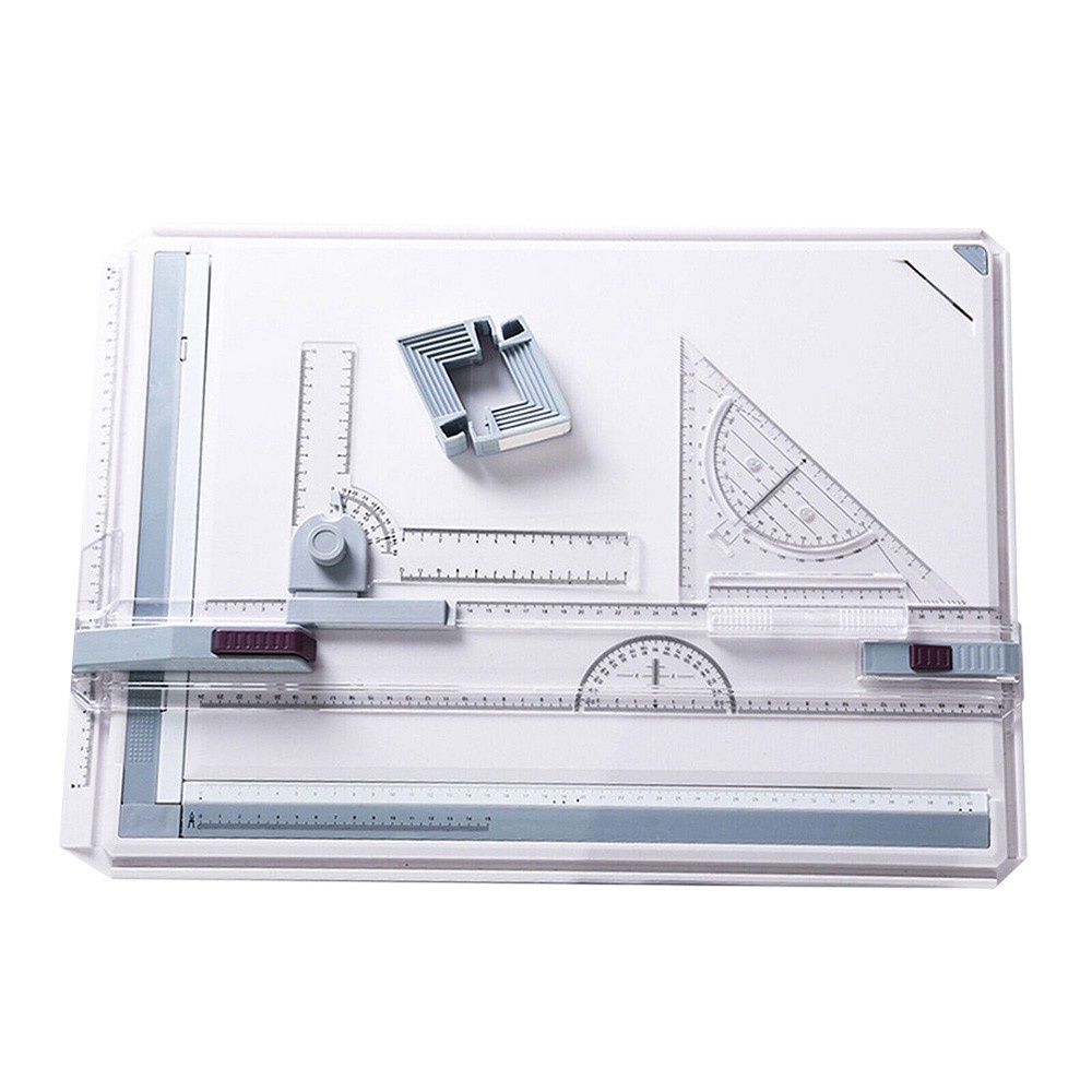 BDrafting Drawing Board Pad A3 Ruler Table Adjustable Angle Art Draw ...