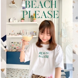 FEMINI.BKK : เสื้อยืด Beach please 🌊🌴