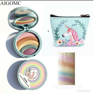 🌟AIGOMC Unicorn Rainbow🌟 Highlighter Makeup Palette🌟