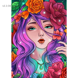 ภาพวาดปักครอสติก 5 D รูป Alloetool สําหรับตกแต่งบ้าน