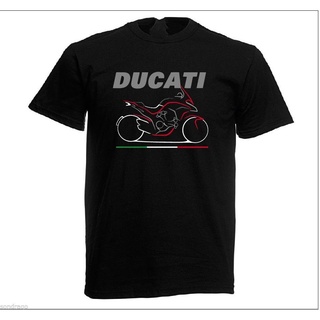 เสื้อยืดวินเทจGildan เสื้อยืดลําลอง ผ้าฝ้าย 100% พิมพ์ลาย Ducati Multistrada 1200 สําหรับผู้ชาย ของขวัญวันเกิดS-5XL