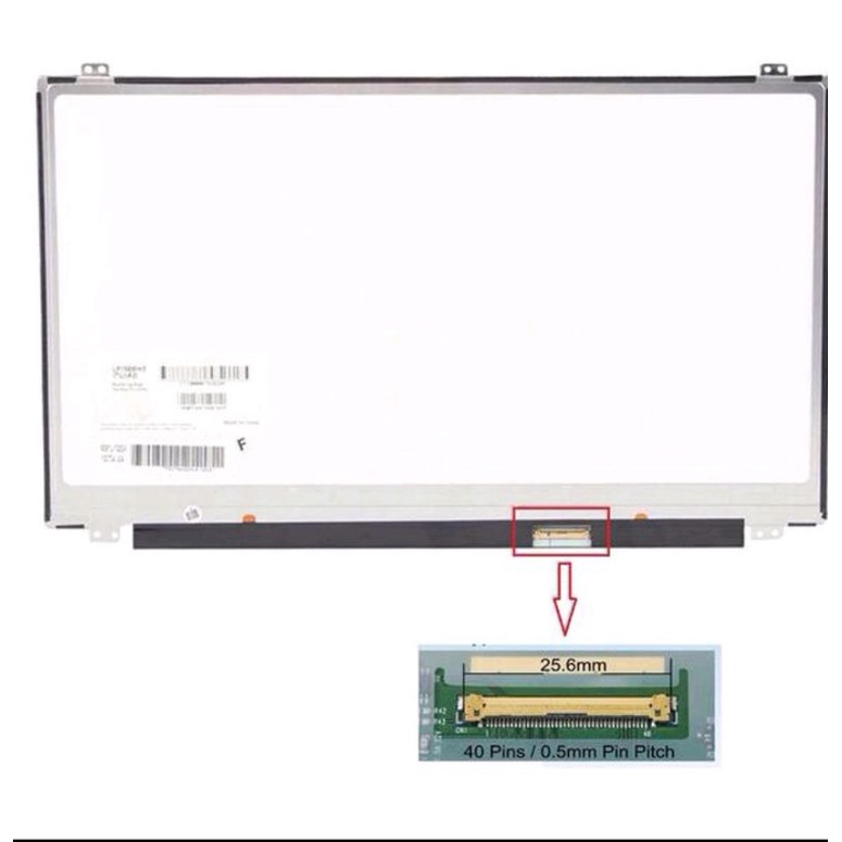 LCD LED Asus X550 X550C X550CA X550CC X550DP X550ZE 15.6 นิ้ว Slim 40 pin ฟรีแพ็คไม้