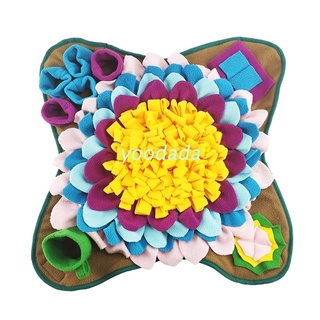 yoo 50x50cm Pet Dog Snuffle Mat Nose Smell Training Sniffing Pad Slow Feeding Bowl Food Dispenser Carpet Non-Slip Puzzle Toy