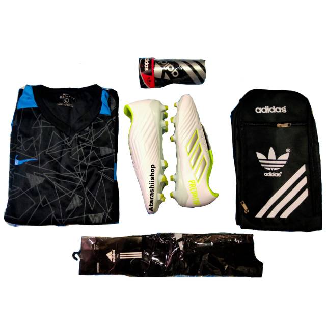 Putih รองเท้าฟุตบอล adidas predator สีขาวรุ่นใหม่ล่าสุดพร้อมโบนัสมากมาย