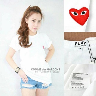 Play Comme des Garçons T-Shirt ทรง Classic