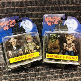 Monster Mez-itsz ฟิกเกอร์ Dracula&amp;MummyและFrankinstein&amp;Warewolf