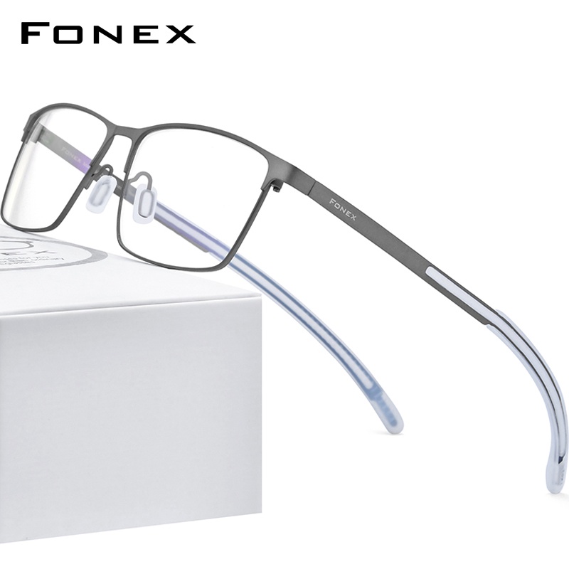 Fonex แว่นตาไทเทเนียมบริสุทธิ์ 2021 แว่นตาป้องกันการลื่นไถลแว่นตาซิลิโคนญี่ปุ่น