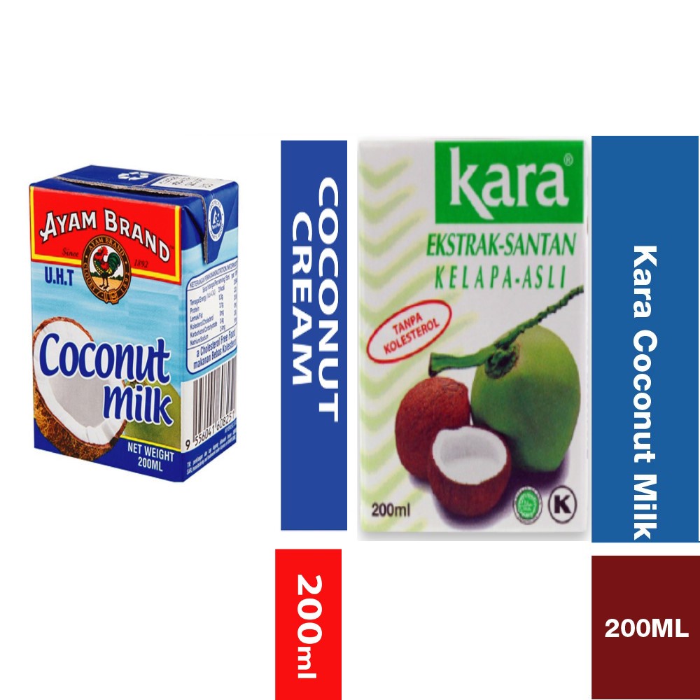 แบรนด์ AYAM + KARA ~ MIX & MATCH ~ เสนอ RM3.09 !!! มาแซค อาปาซาเจ -) กะทิ 200มล