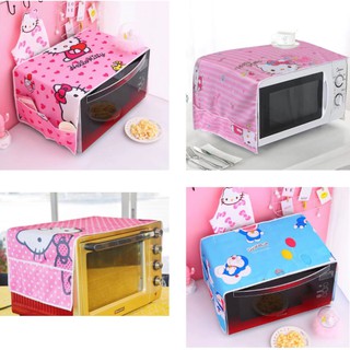 【Life-365】ผ้าคลุมเตาอบไมโครเวฟลาย Hello Kitty ขนาด 100x34 ซม