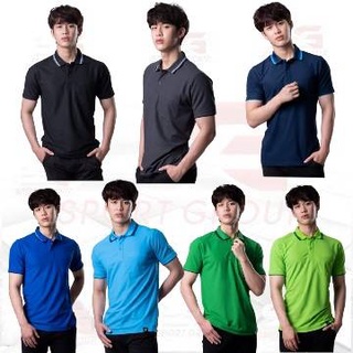 เสื้อโปโลชาย  เสื้อโปโลเบสิคสีล้วน PEGAN SPORT รหัส 16-21055