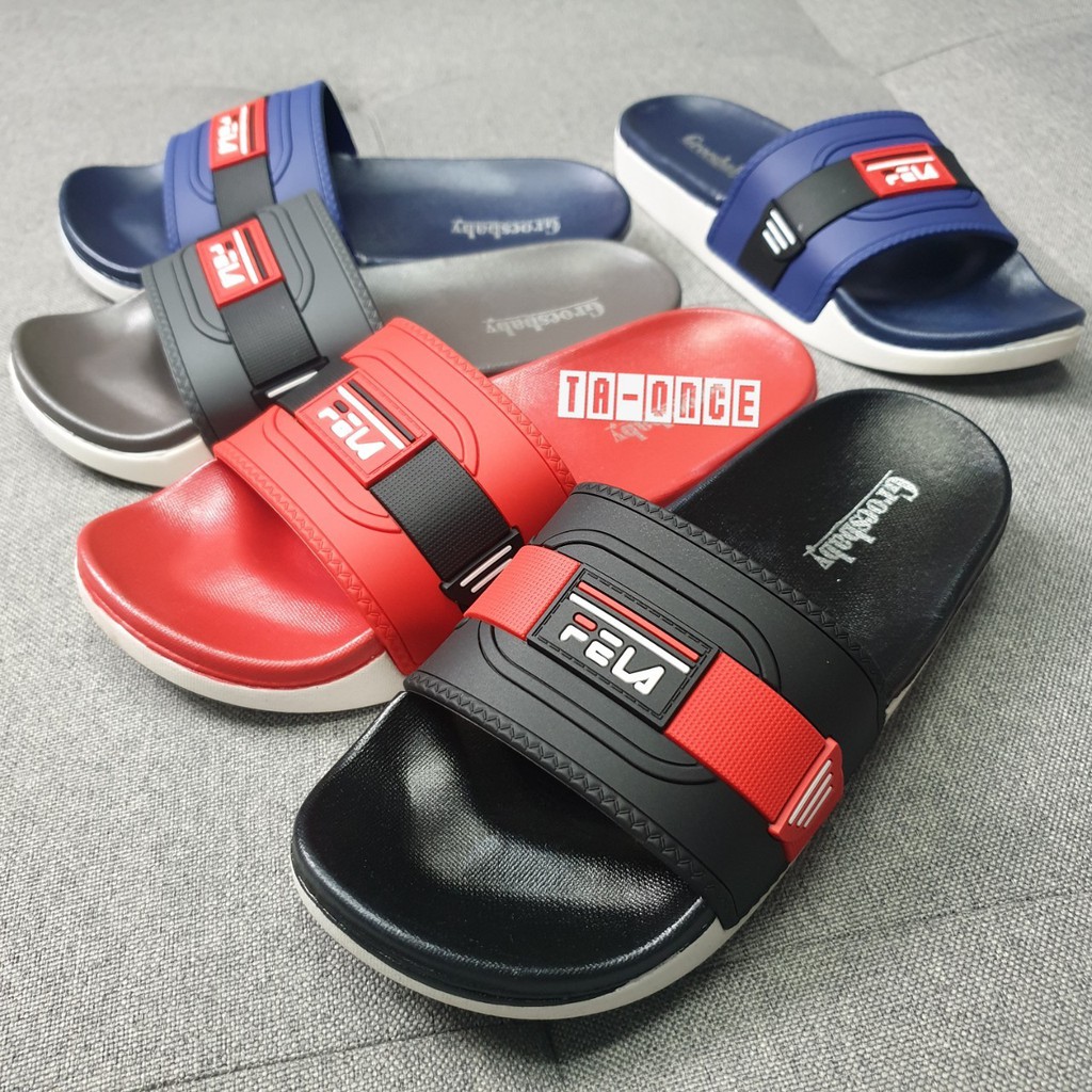 ❌ล้างสต็อก❌ รองเท้า สไตล์ FELA หน้าเทป เบอร์ 37-41 พื้นนุ่ม สวมใส่สบาย รองเท้าแตะพื้นนุ่ม