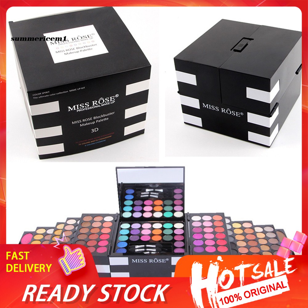 【Ready Stock】142 Color Eye Shadow 3 Blush Eyebrow Eyeshadow Palette