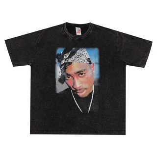 เสื้อยืด MCF FACE TUPAC WASHING พรีเมี่ยม โอเวอร์ไซซ์