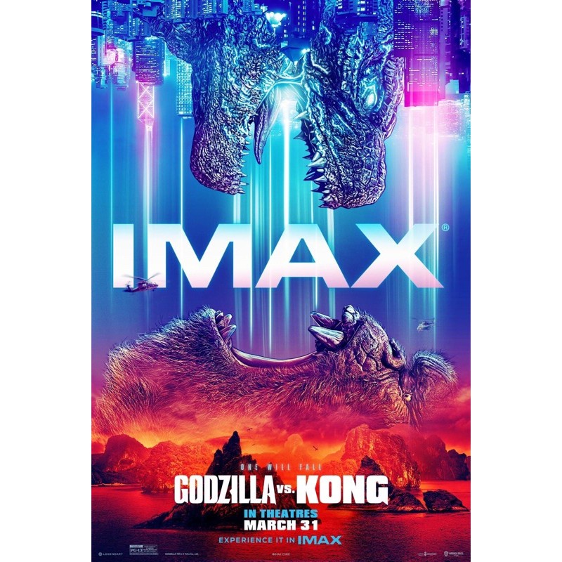 มินิโปสเตอร์ IMAX Godzilla VS Kong ขนาด 11.5 X 16.5 (A3)