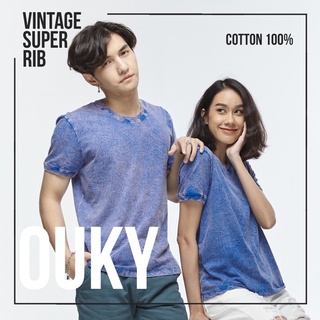 Ouky เสื้อฟอก คอกลม  Cotton 100%🍃