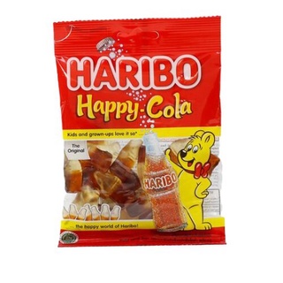 Haribo Happy Cola 80g เยลลี่ หรือกัมมี่แบร์ ตราฮาริโบ้ เจลลี่ ขนม ขนมขบเคี้ยว ขนมหวาน