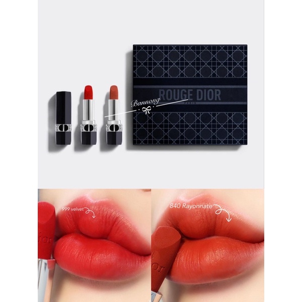 Dior rouge lip color Limited Edition - Deluxe Collection - 2 Lipsticks - Couture Color &amp; Floral Lip Care