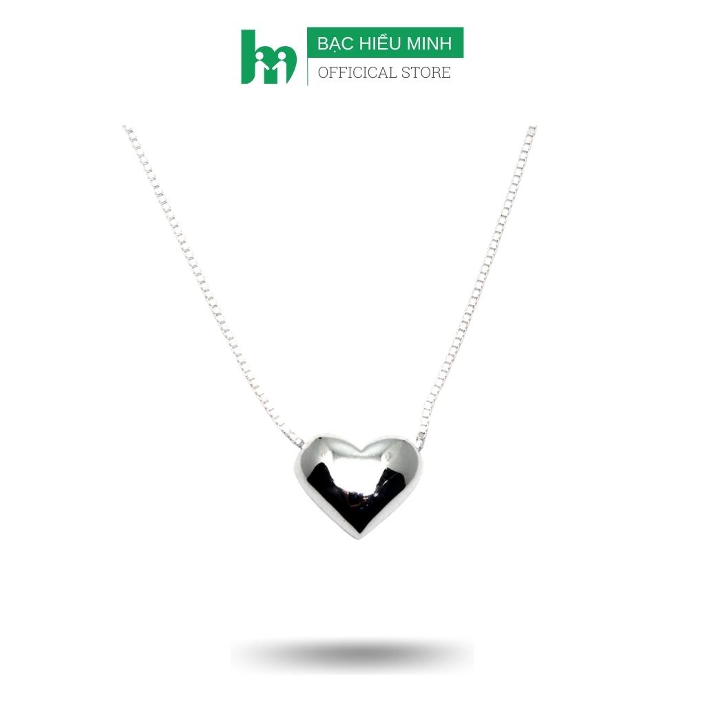 สร้อยคอและจี้ผู้หญิง Xiaoming Silver DMD084 หัวใจแห่งความสุขนิรันดร์